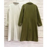 ピークドラペルアシンメトリーコート | Jewelobe | 詳細画像17