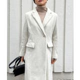 ピークドラペルアシンメトリーコート | Jewelobe | 詳細画像2