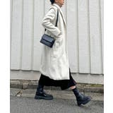 ピークドラペルアシンメトリーコート | Jewelobe | 詳細画像3