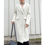 ピークドラペルアシンメトリーコート | Jewelobe | 詳細画像7