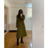 ピークドラペルアシンメトリーコート | Jewelobe | 詳細画像9