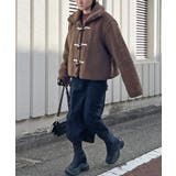 ブラウン | ベアボア中綿ショートダッフル | Jewelobe