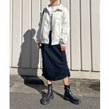 配色パイピングフェイクレザーブルゾン | Jewelobe | 詳細画像1 