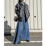 配色パイピングフェイクレザーブルゾン | Jewelobe | 詳細画像11 