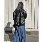 配色パイピングフェイクレザーブルゾン | Jewelobe | 詳細画像13 