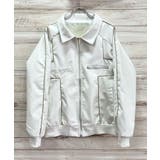 配色パイピングフェイクレザーブルゾン | Jewelobe | 詳細画像17 