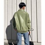 配色パイピングフェイクレザーブルゾン | Jewelobe | 詳細画像9 