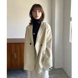 アイボリー | ナナメカフスダブルブレストテーラージャケット | Jewelobe