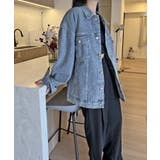 ブルー | ビッグシルエットデニムカバーオール | Jewelobe