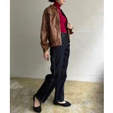 CPOジップアップフェイクレザーブルゾン | Jewelobe | 詳細画像11 