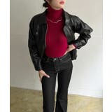 CPOジップアップフェイクレザーブルゾン | Jewelobe | 詳細画像16 