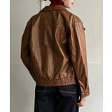 CPOジップアップフェイクレザーブルゾン | Jewelobe | 詳細画像4 