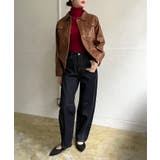 CPOジップアップフェイクレザーブルゾン | Jewelobe | 詳細画像7 