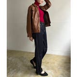 CPOジップアップフェイクレザーブルゾン | Jewelobe | 詳細画像9 