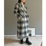 オンブレチェックチェスターコート | Jewelobe | 詳細画像18 