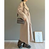 ワイドラペルラップロングコート | Jewelobe | 詳細画像10 