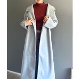 ワイドラペルラップロングコート | Jewelobe | 詳細画像22 