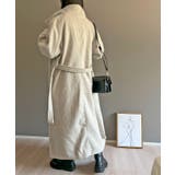 ワイドラペルラップロングコート | Jewelobe | 詳細画像3 