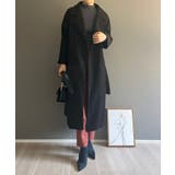 ワイドラペルラップロングコート | Jewelobe | 詳細画像47 