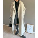 ワイドラペルラップロングコート | Jewelobe | 詳細画像6 