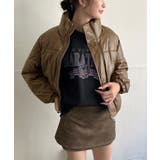 シンセティックレザー中綿ブルゾン | Jewelobe | 詳細画像10 