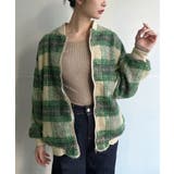 起毛チェックオーバーサイズブルゾン | Jewelobe | 詳細画像1 