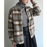 起毛チェックオーバーサイズブルゾン | Jewelobe | 詳細画像10 