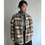 起毛チェックオーバーサイズブルゾン | Jewelobe | 詳細画像11 