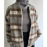 起毛チェックオーバーサイズブルゾン | Jewelobe | 詳細画像13 