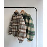 起毛チェックオーバーサイズブルゾン | Jewelobe | 詳細画像17 