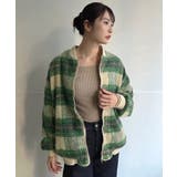 起毛チェックオーバーサイズブルゾン | Jewelobe | 詳細画像3 