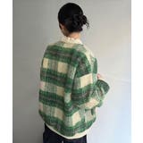 起毛チェックオーバーサイズブルゾン | Jewelobe | 詳細画像4 