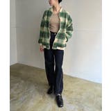 起毛チェックオーバーサイズブルゾン | Jewelobe | 詳細画像7 