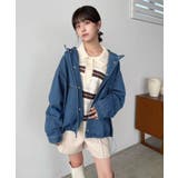 オーバーサイズフーディーデニムブルゾン | Jewelobe | 詳細画像14 