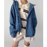 オーバーサイズフーディーデニムブルゾン | Jewelobe | 詳細画像19 
