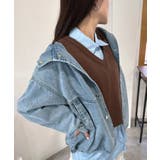 オーバーサイズフーディーデニムブルゾン | Jewelobe | 詳細画像2 