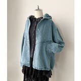 オーバーサイズフーディーデニムブルゾン | Jewelobe | 詳細画像9 