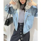 【ファー取り外し可】インナーボアデニムショートブルゾン | Jewelobe | 詳細画像3