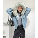 【ファー取り外し可】インナーボアデニムショートブルゾン | Jewelobe | 詳細画像6