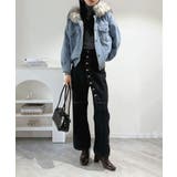 【ファー取り外し可】インナーボアデニムショートブルゾン | Jewelobe | 詳細画像7