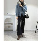 【ファー取り外し可】インナーボアデニムショートブルゾン | Jewelobe | 詳細画像9