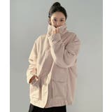 ピンク | インナーファースタンドカラーミリタリージャケット | Jewelobe