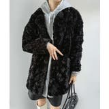 フェイクファーピークドラペルミディコート | Jewelobe | 詳細画像19 