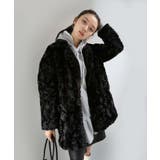 フェイクファーピークドラペルミディコート | Jewelobe | 詳細画像21 