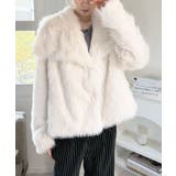 ビッグカラーフェイクファーショートコート | Jewelobe | 詳細画像1 