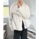 ビッグカラーフェイクファーショートコート | Jewelobe | 詳細画像3 