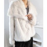 ビッグカラーフェイクファーショートコート | Jewelobe | 詳細画像6 