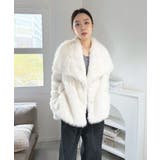 ビッグカラーフェイクファーショートコート | Jewelobe | 詳細画像8 