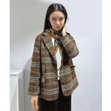 メルトンチェックインナーキルティングジャケット | Jewelobe | 詳細画像3 