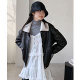 ブラック | ライトムートンライクブルゾン | Jewelobe